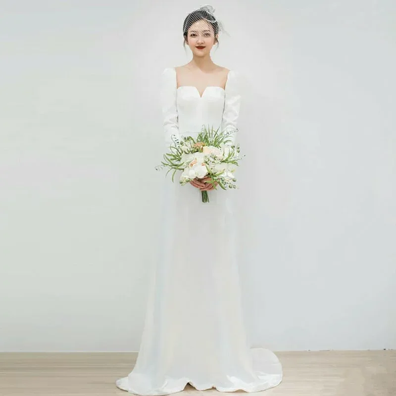 ウェデイングドレス ロングドレス Aライン ウエディングドレス 結婚式 スレンダードレス wedding dress 人気 パーティードレス セミオーダーできる 素敵なドレス ブライダル 花嫁 前撮り 後撮り フォトウェディング ウェディングフォト 挙式 披露宴 二次会 海外挙式 教会式