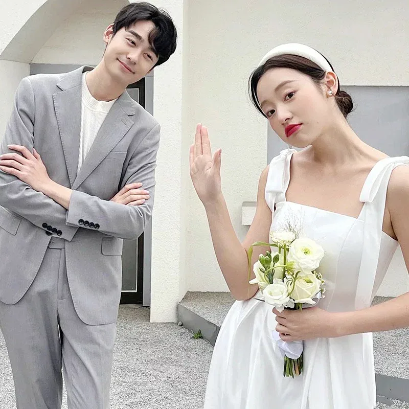ウェディングドレス サテン 花嫁 二次会 結婚式 ブライダル ロングドレス 挙式 前撮り パーティードレス シンプル スレンダードレス 海外挙式 エレガント 韓国風 wedding dress 白無垢風 教会ウェディング 教会式 文化祭披露宴 演奏会 小さい 大きい オーダーメイド