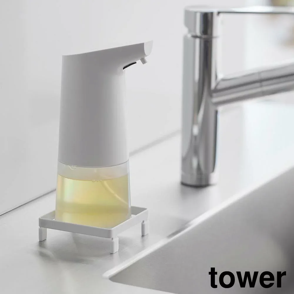 ソープディスペンサーラック タワー 山崎実業 tower ホワイト ブラック 10203 10204 yamazaki タワーシリーズ【YZ】【2604】