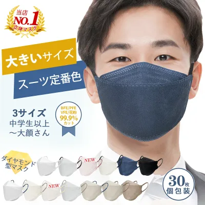 【当店立体NO.1】マスク 大きめ 冷感追加 立体マスク 大きいサイズ 不織布 3dマスク メンズ 個包装 冷感 Lサイズ バイカラーマスク 大きめ/小さめ 使い捨て 子供/女性用 黒 小顔 耳が痛くならない 冬 3層構造 99%カット 防寒 飛沫防止 ウイルス 風邪 抗菌通気 敬老の日