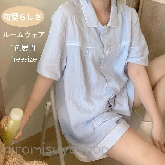 激安!!!超目玉商品 赤字覚悟 ルームウェア 春夏 部屋着 レディース寝間着 半袖 半ズボン パジャマ ナイトウエア 上下セット リラックス 2点セット 大人 可愛い 春夏 ソフト 女性 かわいい 寝巻き 着心地いい フリーサイズ 送料無料 薄手 純色