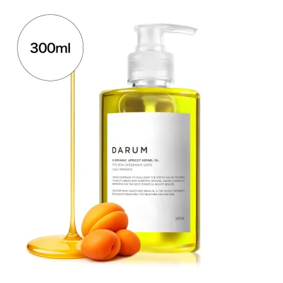 【 レビュー特典付き!500円OFFクーポン配布中 】 アプリコットカーネルオイル / 300ml / アプリコットオイル / マッサージオイル / 天然100% / 無添加 / アンズ核油 / ボディオイル / しっとりタイプ / 保湿 / マッサージ / 無香料 / 大容量 / キャリアオイル / DARUM
