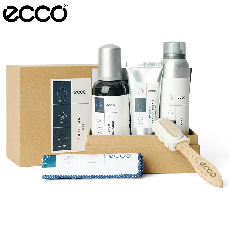 エコー メンズ レディース ECCO SHOE CARE KIT レザー シューケア キット シューケア用品 ケアセット 手入れ クリーナー クリーム ブラシ クロス ゴルフ 送料無料 ECCO 9040119