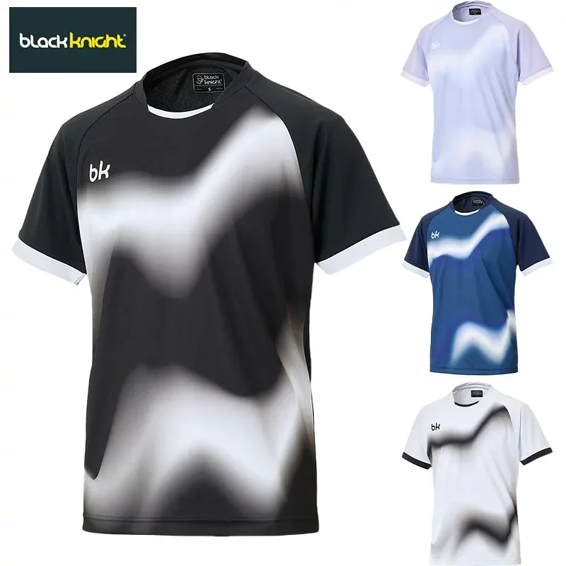Black Knight Men's Women's Badminton Wear Competition Game Wear Tops Short Sleeve Sweat Absorbent Quick Drying UV Protection Anti-See Through Exercise Sports White White Black Navy Purple Free Shipping Black Knight T-5551U