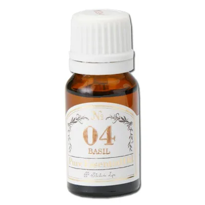 バジル 精油 10ml Pure エッセンシャルオイル アロマオイル 天然100% ピュア アロマ ハーブ系 すっきり 集中 リフレッシュ 勉強 仕事 芳香浴 ディフューザー アロマストーン 加湿器 マッサージ ギフト プレゼント しちだ・ライフ