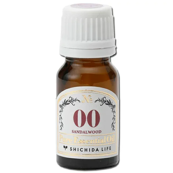 サンダルウッド 精油 8ml Pure エッセンシャルオイル 白檀 アロマオイル 天然100% ピュア 樹木系 ウッディ 瞑想 ヨガ マインドフルネス リラックス お香 癒し スキンケア 芳香浴 ディフューザー しちだ・ライフ