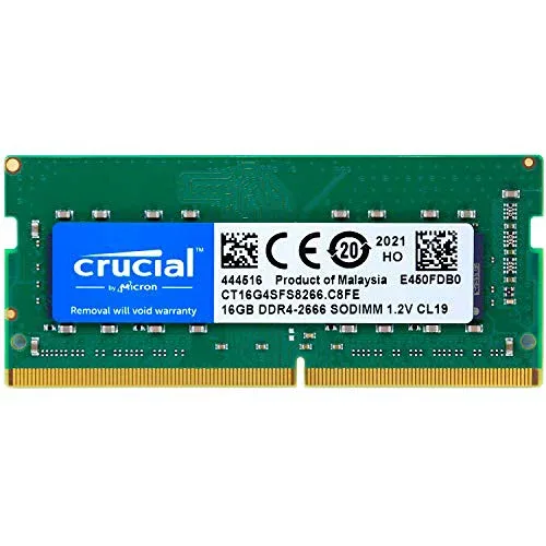 Crucial ノートPC用 メモリ PC4-21300(DDR4-2666) 16GB SODIMM CT16G4SFS8266 並行輸入品