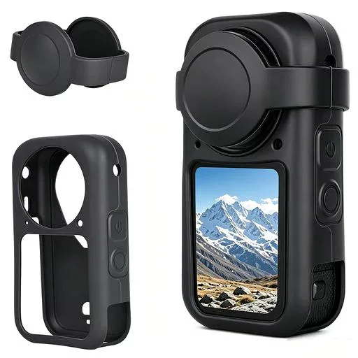 Insta360 X6 用 保護ケース シリコン保護カバー+レンズキャップ