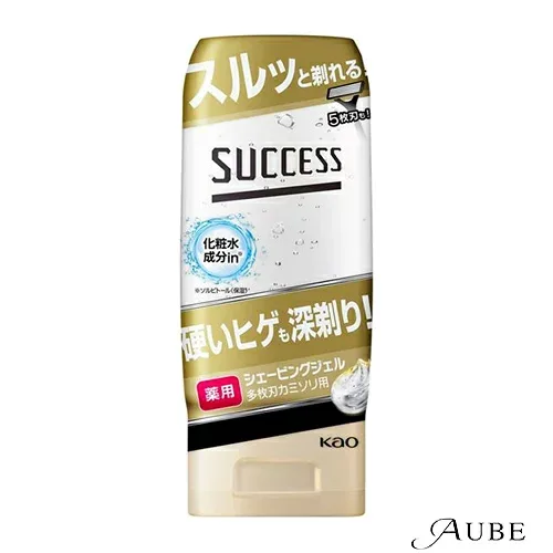 花王 サクセス 薬用シェービングジェル 多枚刃カミソリ用 180g【ドラッグストア】【宅急便対応】