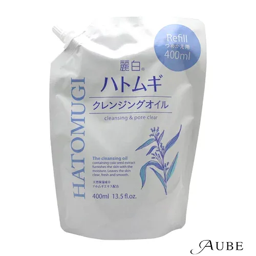 熊野油脂 麗白 ハトムギ クレンジングオイル 詰め替え 400ml【ドラッグストア】【追跡可能メール便対応2個まで】【宅急便コンパクト対応】