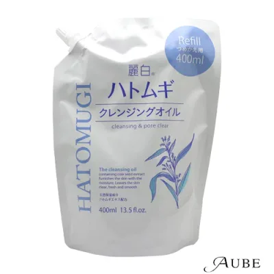 熊野油脂 麗白 ハトムギ クレンジングオイル 詰め替え 400ml【ドラッグストア】【追跡可能メール便対応2個まで】【宅急便コンパクト対応】