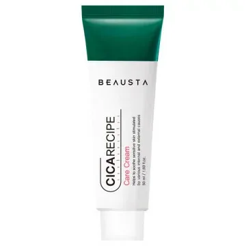 国内発送 BEAUSTA(ビュースタ) シカレシピ ケアクリーム 50ml 敏感肌 ニキビ クリーム 韓国コスメスキンケア