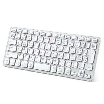 iClever キーボード Bluetooth キーボード 無線 ワイヤレスキーボード2.4Ghz静音キーボード(レシーバー付属) コンパクトキーボード 薄型 小型 デュアルモード Type-C充電式 JIS基準 日本語配列 軽量