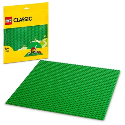 レゴ(LEGO) クラシック 基礎板(グリーン) おもちゃ 玩具 誕生日 プレゼント ブロック 知育 男の子 女の子 子供 4歳 5歳 6歳 ごっこ遊び おままごと 街づくり 11023