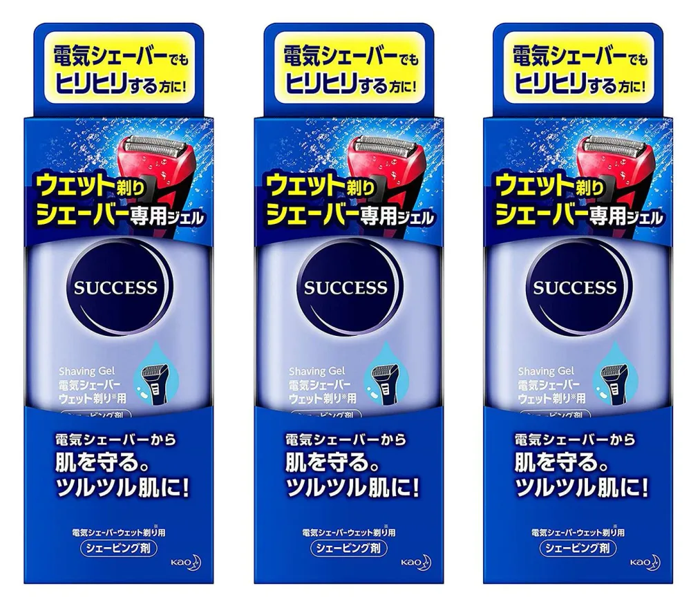 【3個セット】サクセス ウェット剃りシェーバー専用ジェル 180g×3個 180グラム (x 3)