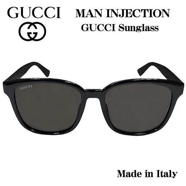 GUCCI グッチ Sunglass メンズサングラス MAN INJECTION ブラック グレイ GG0637SK-001 56 イタリー製