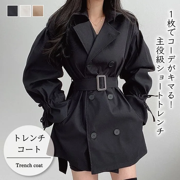 【10%OFFクーポン!10/21(水)9:59まで】Doula Doula トレンチコート【韓国ファッション】【春夏新商品】 アウター(コート・ジャケットなど)