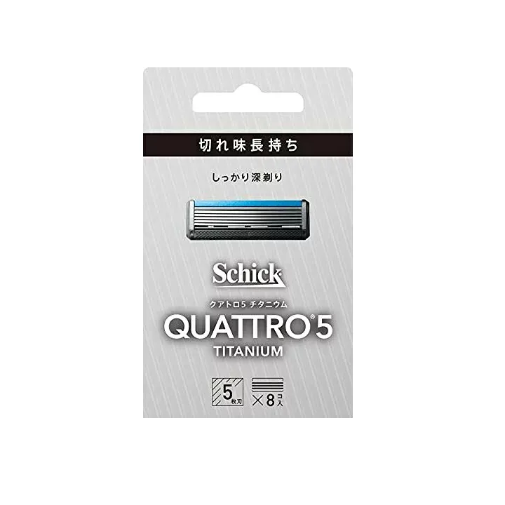 【10個セット】シック クアトロ5 チタニウム替刃 8個入×10個セット 【正規品】【k】【ご注文後発送までに1週間前後頂戴する場合がございます】