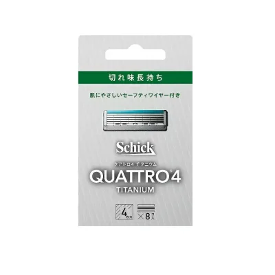 【5個セット】シック クアトロ4 チタニウム替刃 8個入×5個セット 【正規品】【k】【mor】【ご注文後発送までに2週間前後頂戴する場合がございます】【t-5】
