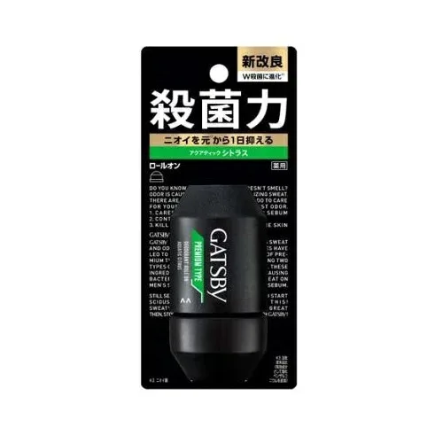 【5個セット】 マンダム ギャツビー プレミアムタイプ デオドラント ロールオン アクアティックシトラス(60ml)×5個セット 【正規品】