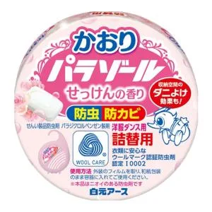 白元アース 洋服ダンス用 かおり パラゾール せっけんの香り詰替1個【正規品】【k】【ご注文後発送までに1週間以上頂戴する場合がございます】