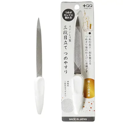 【3個セット】 グリーンベル ステンレス製 三段目立て つめやすり QQ-406×3個セット 【正規品】【mor】【ご注文後発送までに2週間前後頂戴する場合がございます】