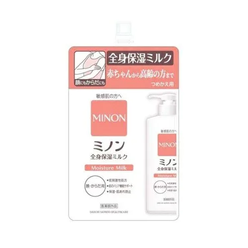 【3個セット】 第一三共ヘルスケア ミノン 全身保湿ミルク 詰め替え用(320ml)×3個セット【正規品】