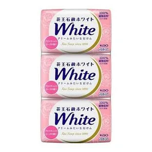 【5個セット】 花王石鹸ホワイト アロマティック・ローズの香り バスサイズ 3コパック×5個セット【正規品】