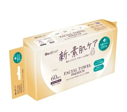 【10個セット】 青山通商 グディナ フェイシャルタオルプレミアム 新・素肌ケア 使い捨てタイプ(60枚入)×10個セット【正規品】