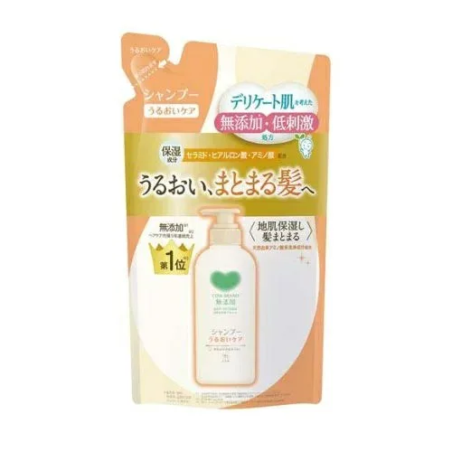 【3個セット】 牛乳石鹸共進社 カウブランド 無添加シャンプー うるおいケア 詰替用(360ml)×3個セット【正規品】