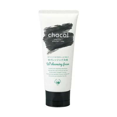 【48個セット】【1ケース分】 熊野油脂 chacol 炭&酵素 Wクレンジング洗顔フォーム(130g)×48個セット 1ケース分 【正規品】【ori】