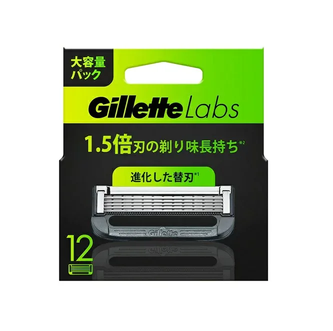 【3個セット】 P&G ジレットラボ 角質除去バー搭載 替刃(12個入)×3個セット【正規品】【ori】【t-k2】