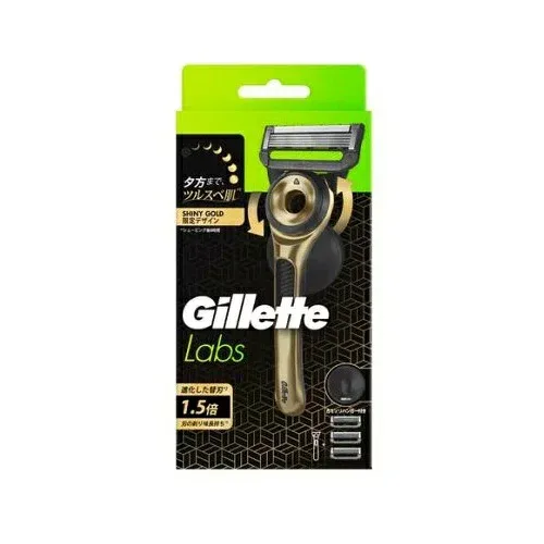 【24個セット】【1ケース分】 P&G ジレットラボ 角質除去バー搭載 カミソリ シャイニーゴールド(1セット)×24個セット 1ケース分【正規品】【mor】【ご注文後発送までに2週間前後頂戴する場合がございます】