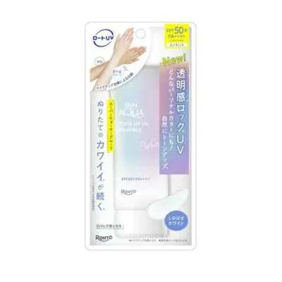 【10個セット】 ロート スキンアクア トーンアップUVエッセンス ホワイト(70g)×10個セット【正規品】