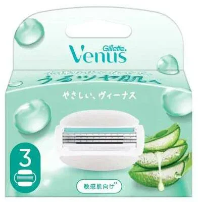 P&G ジレット ヴィーナス うるツヤ肌 敏感肌むけ 3枚刃 替刃(3個入)【正規品】