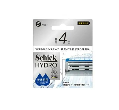 【5個セット】 シック ハイドロ極パワー 普通肌 替刃(4個入)×5個セット【正規品】【k】【ご注文後発送までに2週間前後頂戴する場合がございます】
