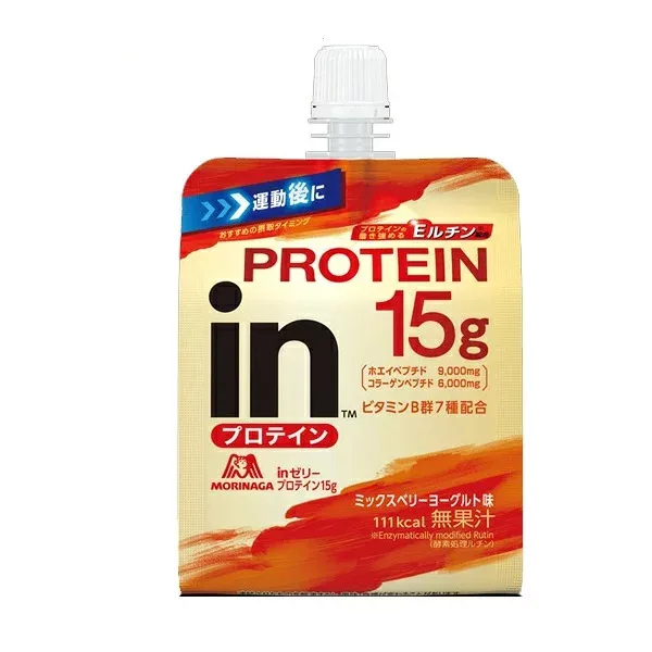 【20個セット】 森永製菓 inゼリー プロテイン15g ミックスベリーヨーグルト味(150g)×20個セット【正規品】※軽減税率対象品