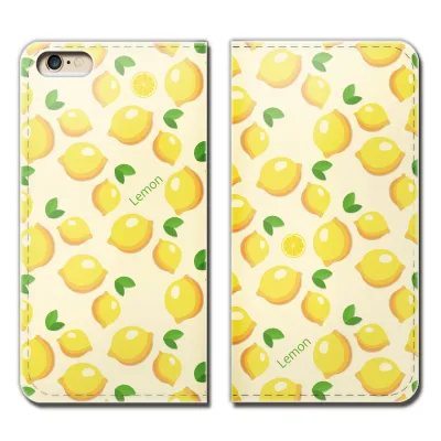 Galaxy A52 5G SC-53B スマホ ケース 手帳型 ベルトなし レモン れもん 檸檬 LEMON 果物 スマホ カバー 食べ物 フード eb25803_04
