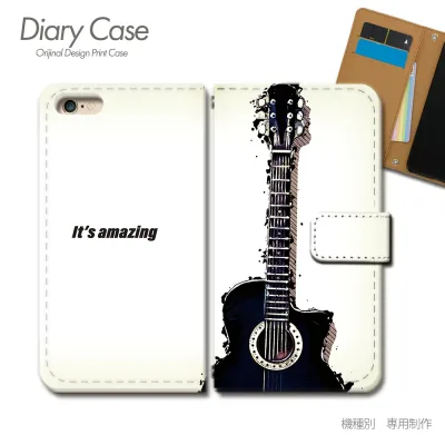 iPhone 17 ケース 手帳型 iPhone17 音楽 音符 楽器 ギター スマホケース 手帳型 スマホカバー スマホ ケース 手帳 携帯ケース e035102_05 MUSIC 各社共通 アイフォン あいふぉん