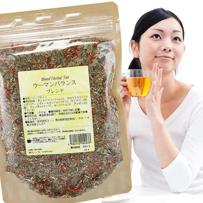 ウーマンバランスブレンド 茶葉タイプ 100g チェストツリーティー お茶 ユーン ハーブティー(ブレンド) ブレンドハーブティー 女性 毎月 リズム リセット herb tea ウーマンティー opms ハーブティーリーフタイプ ゆうメール送料無料