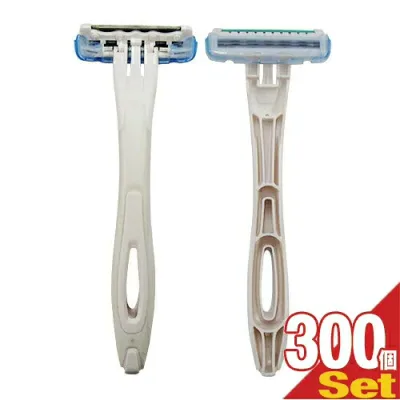 「ホテルアメニティ」「個包装」貝印 業務用 使い捨てカミソリ3枚刃 (スムーサー付) x 300個【最強翌日配送】【宅配便】