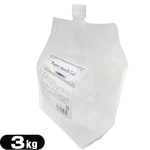 「エステ・脱毛器専用ジェル」ユタカ ピュア スムース ジェル クーリングタイプ (Pure Smooth Gel Cooling) 3kg(3L) - エステ、フラッシュ脱毛、フォトフェイシャル等の施術にも使用できる大容量の業務用ジェル【宅配便】