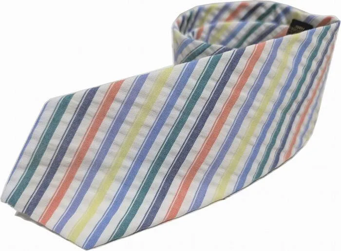 ブルックスブラザーズ アメリカ製 ネクタイ マルチ ストライプ メンズ Brooks Brothers silk necktie usa 146