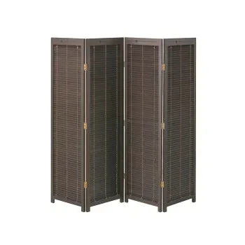 弘益(KOEKI) UTILITY 衝立4連 ブラウン 高さ1720mm JPLB4BR【送料無料】
