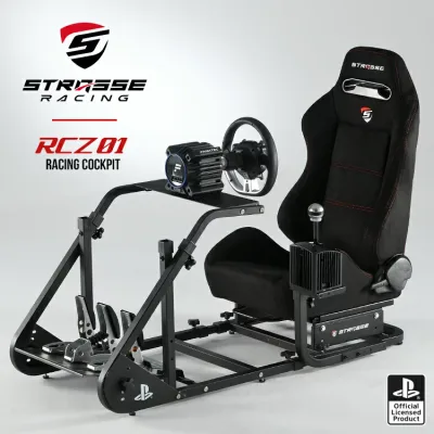 STRASSE ハンコン コックピット シート付き RCZ01 シフター台標準装備 レーシングコックピットベース グランツーリスモ レースゲーム