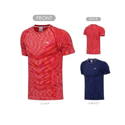 【レビュー投稿やLINE追加でクーポンGET】リーニン バドミントン ウェア LI-NING UNI 中国ナショナルチームゲームシャツ AAYM139 2025年カタログ商品