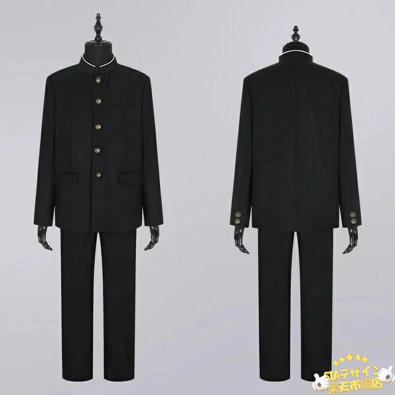 【全品5%ポイント】学生服 上下セット 超黒ハイグレード 洗濯機丸洗い 上着 ズボン 形態安定 スリム体 全国標準型 男子 冬 制服 黒 メンズ 詰襟 ラウンド襟 学ラン 送料無料
