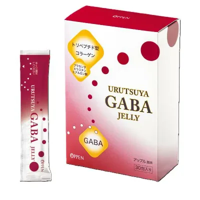 【オッペン化粧品】お試し うるつやGABAゼリー<コラーゲン、プラセンタエキス、GABA含有食品> 70g(10g×7包)