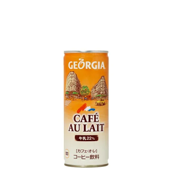 ジョージアカフェ・オ・レ 250g 缶 入数 30本 1 ケース | コーヒー ジョージア コカ・コーラ コカコーラ cocacola こかこーら 香り ミルク バランス ブレンド カフェ・オ・レ カフェオレ 牛乳 砂糖 コーヒー 香料 乳化剤 カゼインNa 安定剤 カラギナン