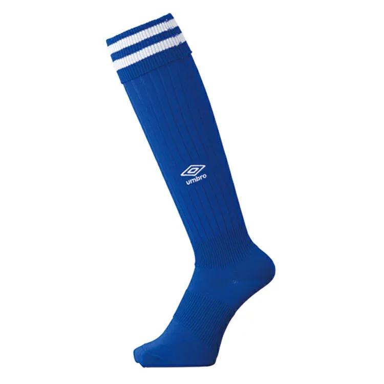 umbro アンブロ ラインストッキング ブルー 16-18 UAS8310 BLU | スポーツ スポーツ用品 運動 服 衣類 ウエア 小物 靴下 くつ下 ソックス ストッキング 機能性 ブランド 快適 デザイン シンプル 刺繍 素材 サッカー フットサル 16 16.5 17 17.5 18 ブルー